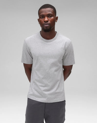 Reigning Champ Lightweight Jersey Standard T-Shirt Men Heather Grey