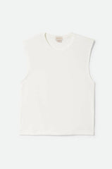 Brixton Carefree Organic GD Muscle Tank Women Off White