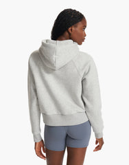 Vuori Restore Half Zip Hoodie Women Light Heather Grey