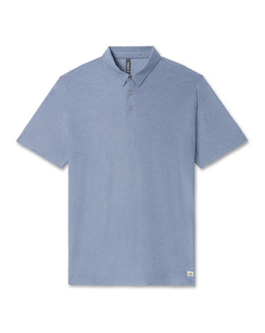 Vuori Strato Tech Polo Men Chambray Heather