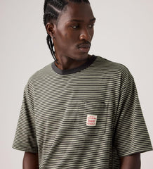 Levi’s SS Workwear Tee Eaun Stripe Dried Sage