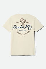 Brixton Tolman S/S Mens Cream