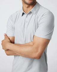 Vuori Strato Tech Polo Men Platinum Heather