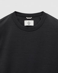 Reigning Champ Solotex Mesh Tiebreak Standard T-Shirt Men Heather Black
