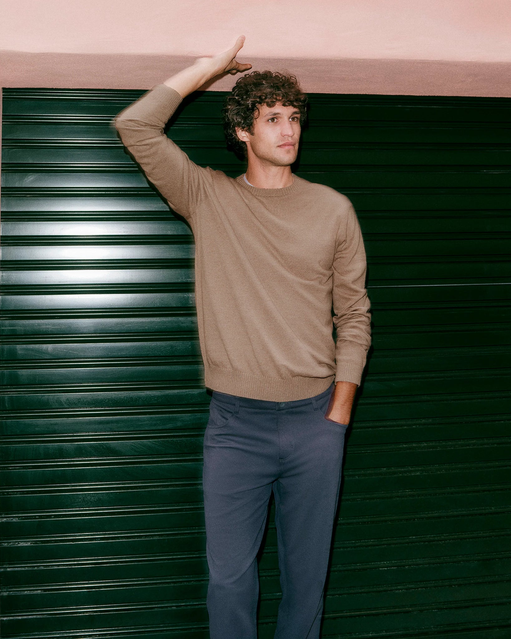 Vuori Fluent Sweater Men Toasty Beige Heather