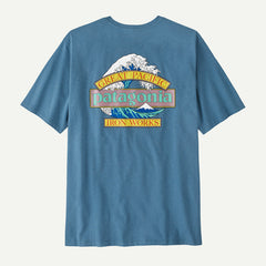 Patagonia Great Waves Responsibili-Tee Men Shore Blue