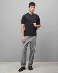 Reigning Champ Solotex Mesh Tiebreak Standard T-Shirt Men Heather Black