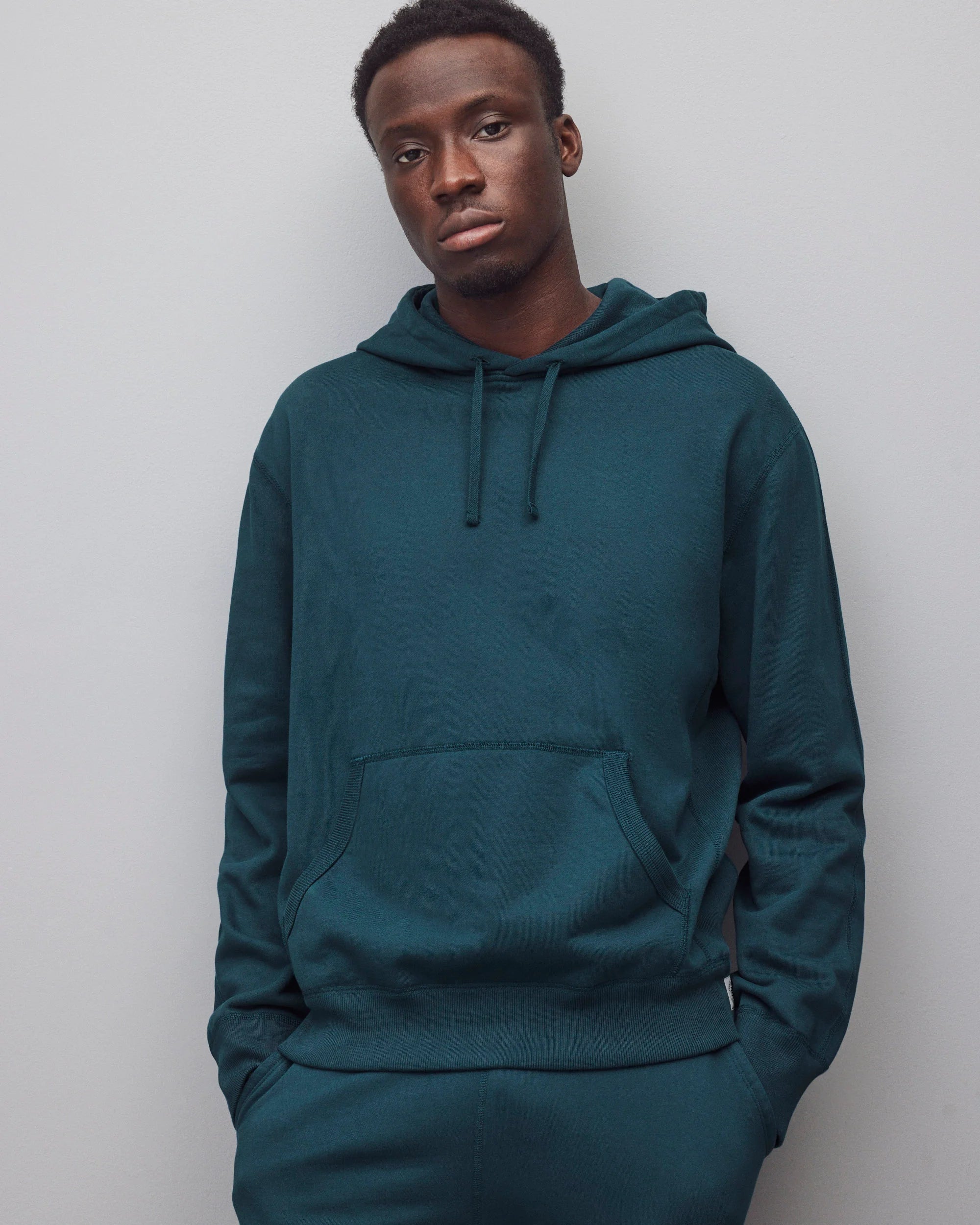 Reigning Champ Midweight Terry Relaxed Hoodie Men Atlantic