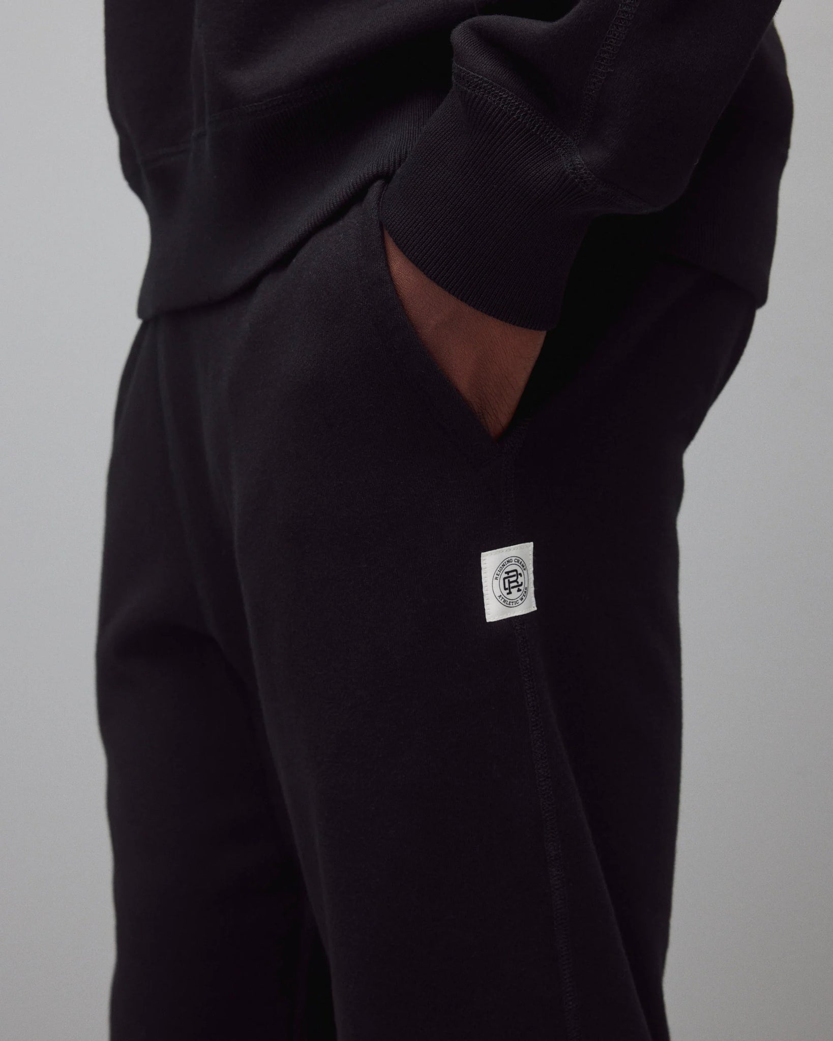 Reigning Champ Midweight Terry Slim Sweatpant Men Black