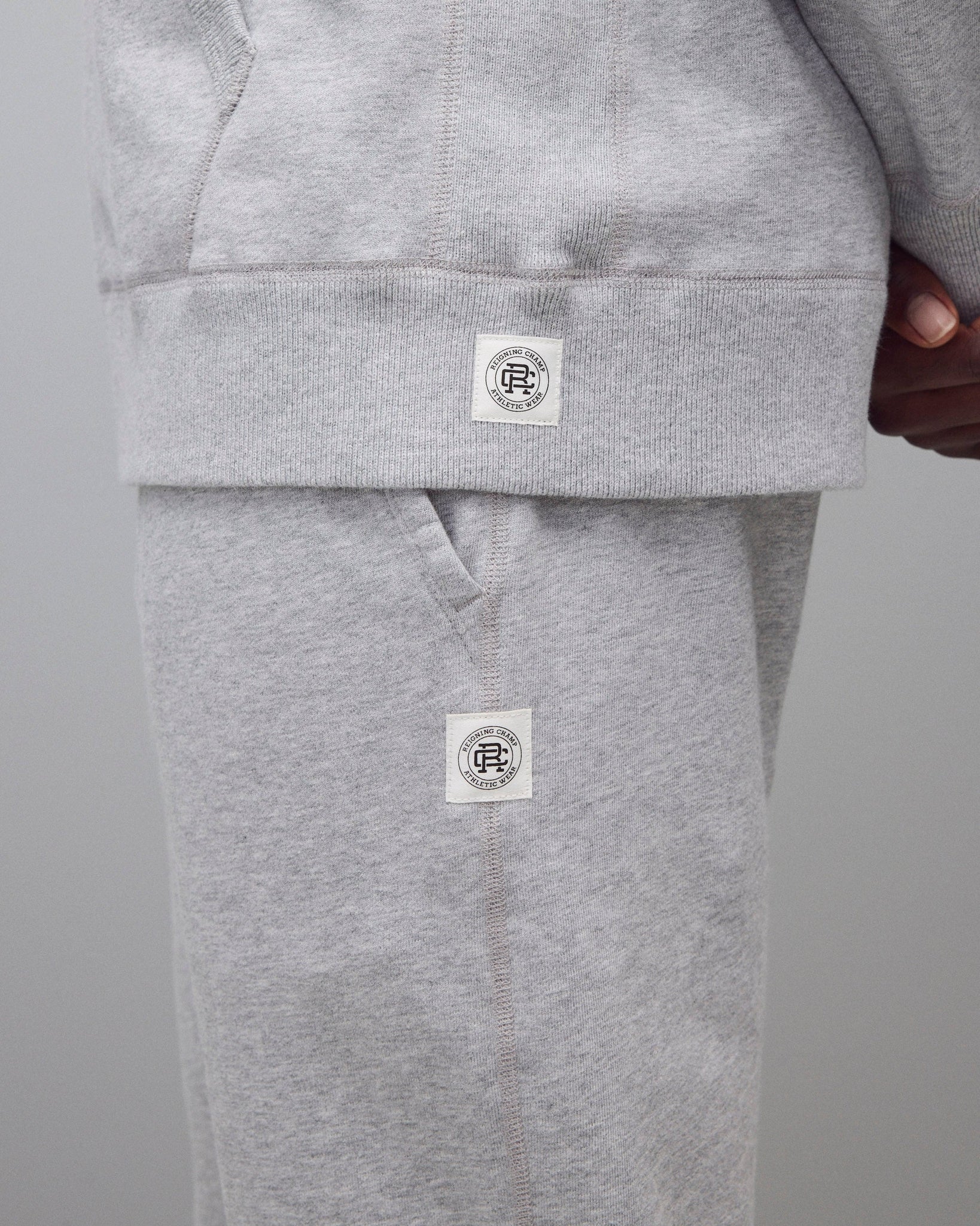 Reigning Champ Midweight Terry Slim Sweatpant Men Heather Grey