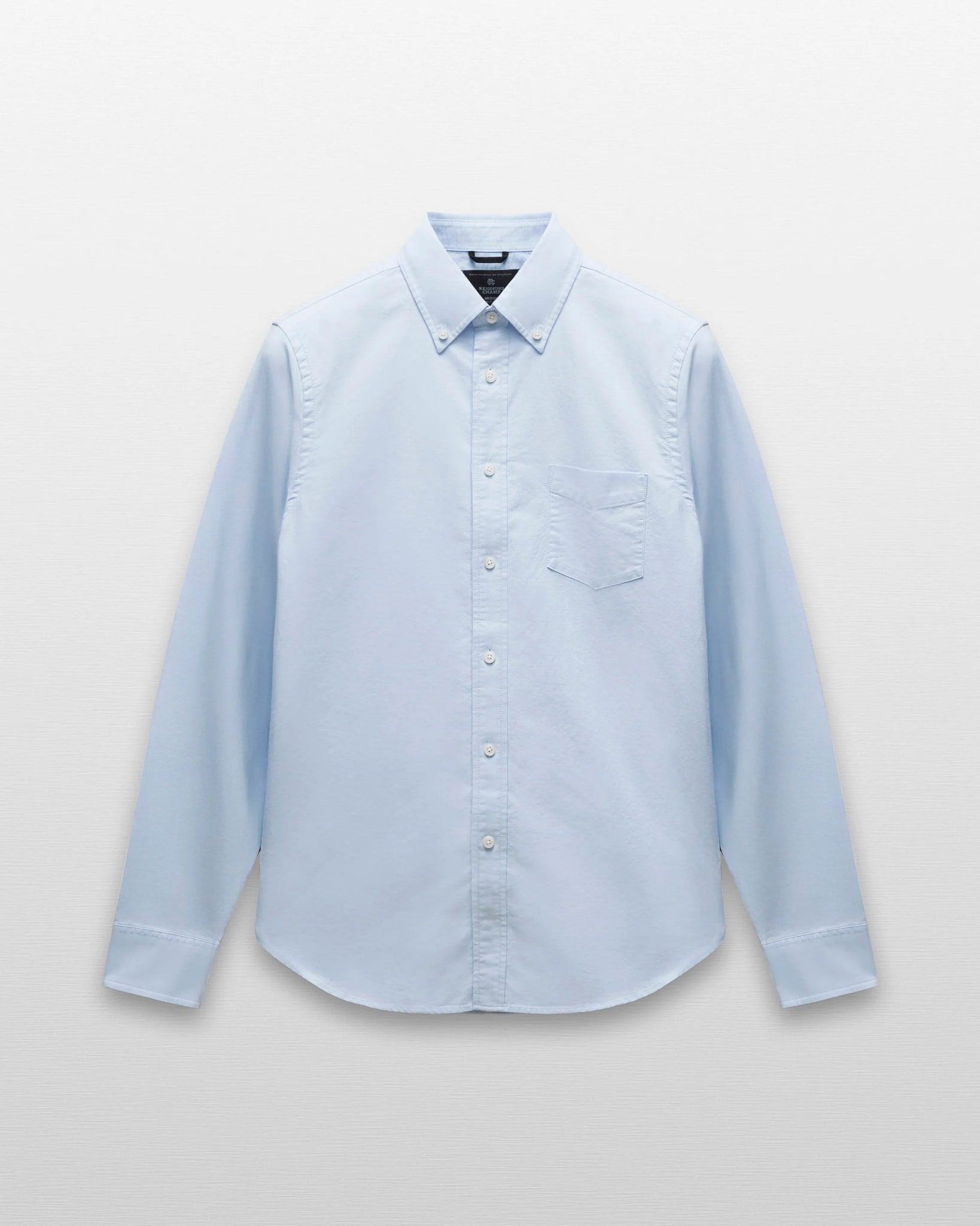 Reigning Champ Cotton Oxford Windsor Standard Shirt Light Blue