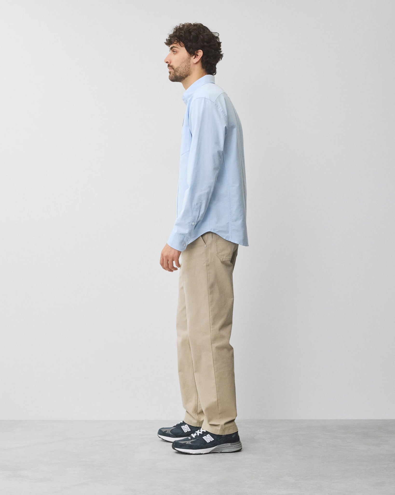 Reigning Champ Cotton Oxford Windsor Standard Shirt Light Blue