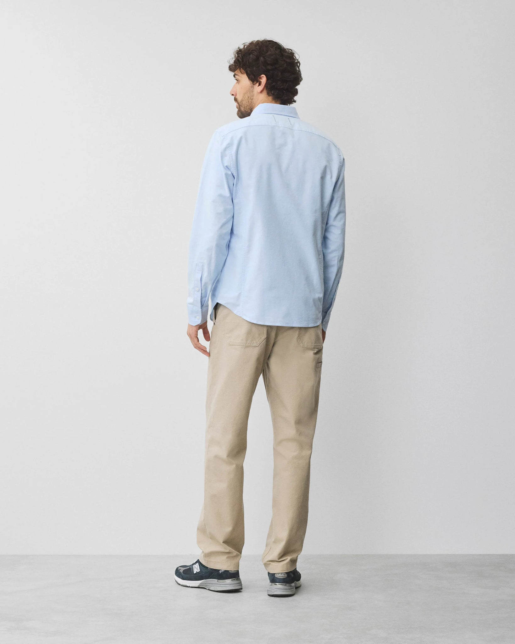 Reigning Champ Cotton Oxford Windsor Standard Shirt Light Blue