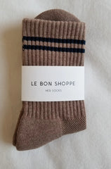 Le Bon Shoppe Boyfriend Socks Women Cocoa