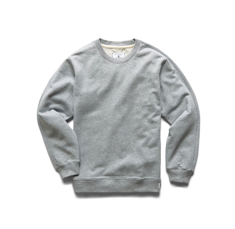 Reigning Champ Midweight Terry Classic Crewneck Men Heather Grey
