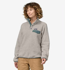 Patagonia LW Synch Snap-T P/O Women Oatmeal Heather Nouveau Green