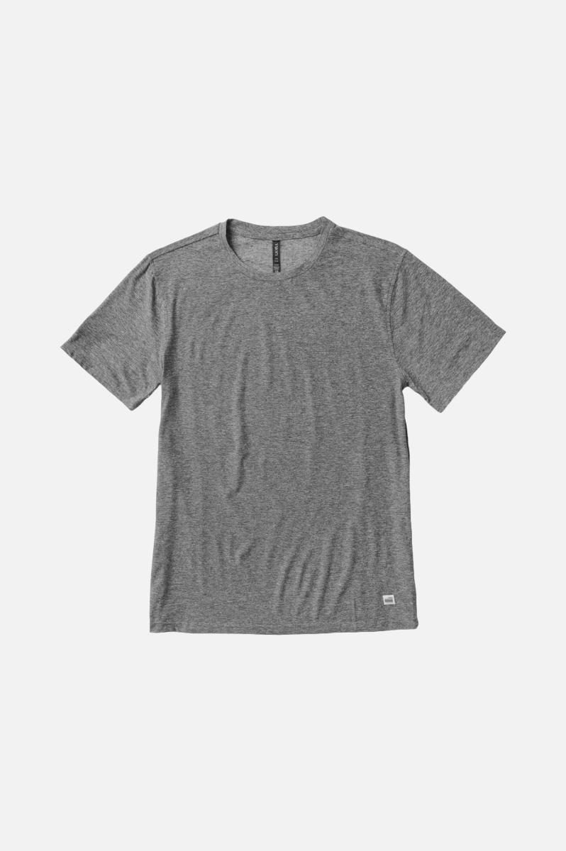 Vuori Strato Tech Tee Men Heather Grey