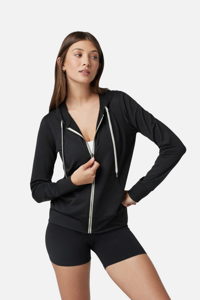 Vuori Halo Performance Hoodie 2.0 Women Black Heather