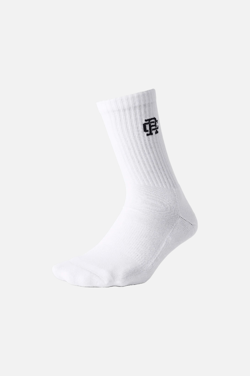 Reigning Champ Classic Mid Crew Sock Men White