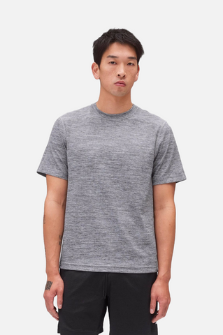 Reigning Champ Solotex Mesh Tiebreak T-Shirt Men Heather Grey