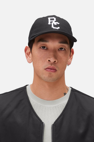 Reigning Champ Outfield Strapback Cap Black White