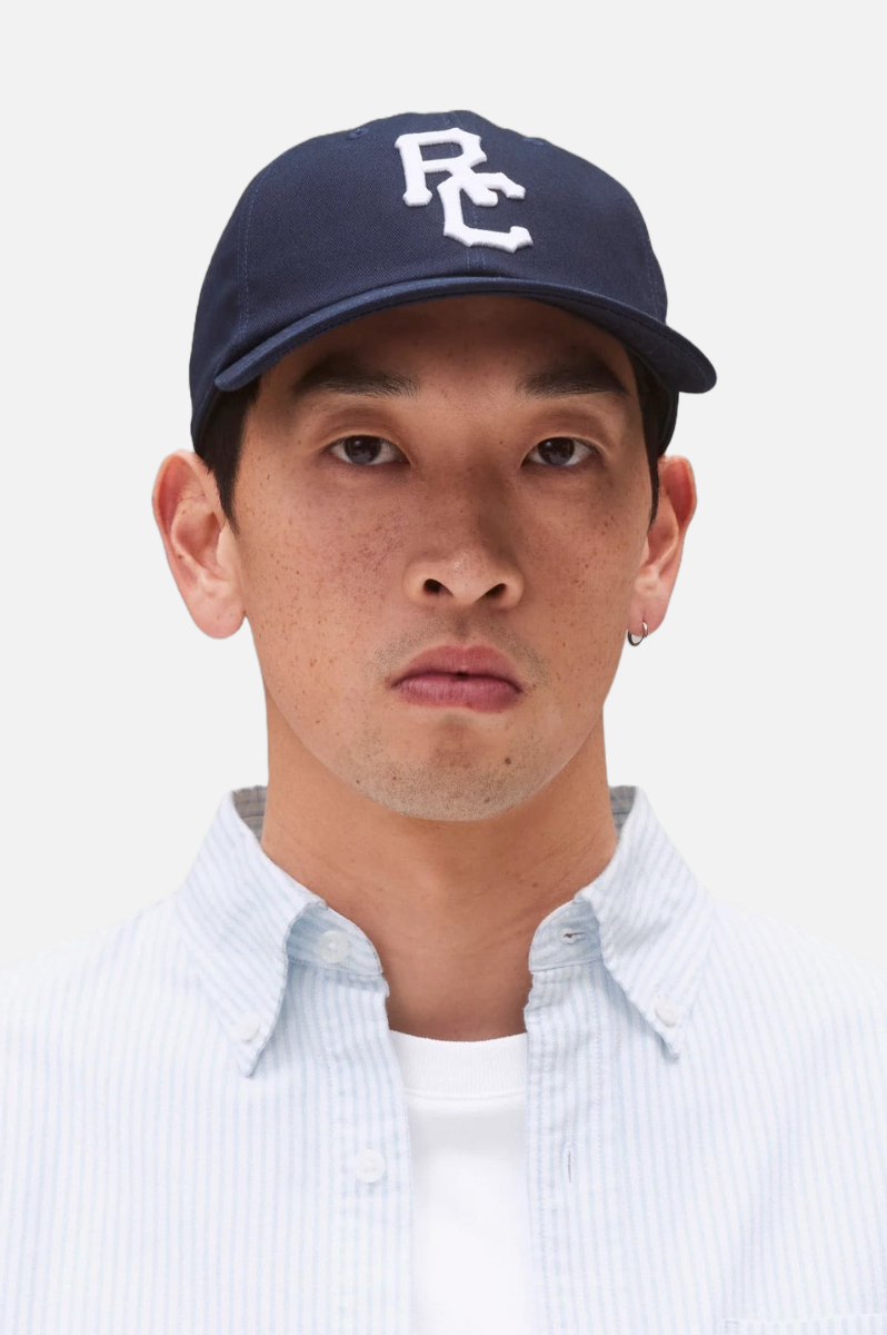 Reigning Champ Outfield Strapback Cap Navy White