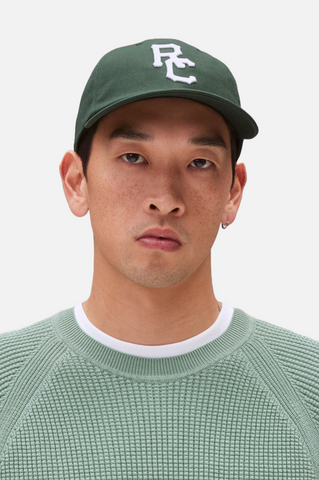 Reigning Champ Outfield Strapback Cap British Racing Green White