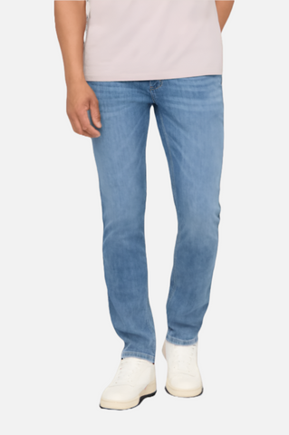 Duer Performance Denim Lite Slim Straight Men Slate Indigo
