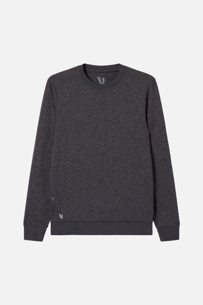 Vuori Ponto Performance Crew Men Charcoal Heather