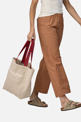 Patagonia Recycled Market Tote Water People Banner Classic Tan