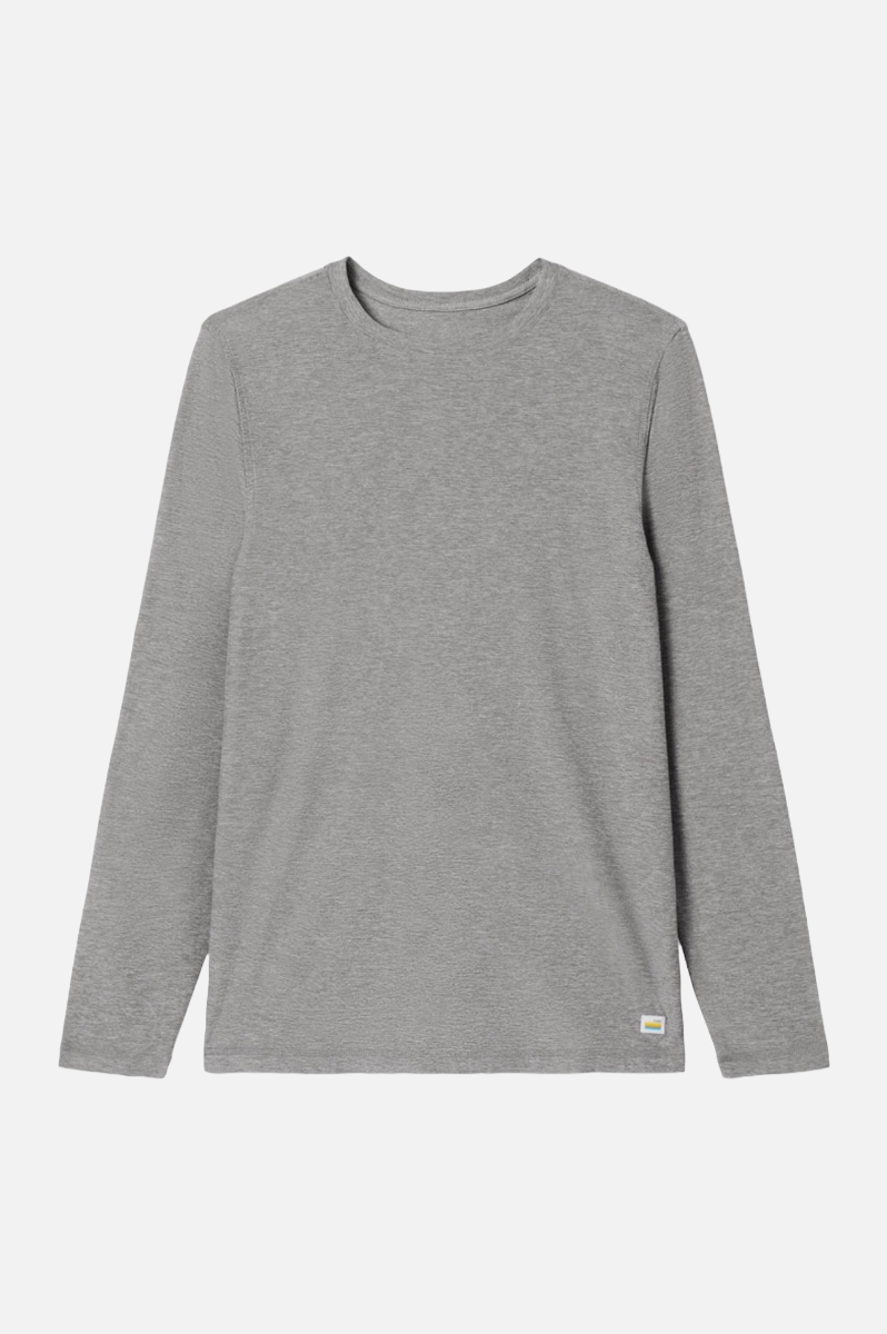 Vuori Strato Tech L/S Tee Men Heather Grey