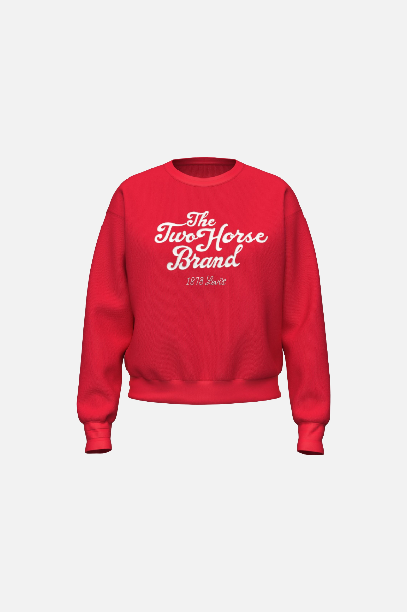 Levi's Graphic Heritage Sport Crew Women Two Horse