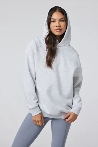 Vuori Restore Oversized Hoodie Women Pale Grey heather
