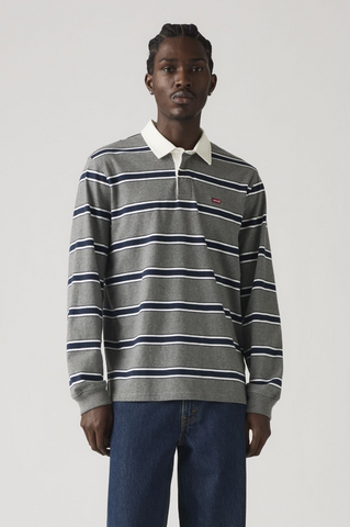 Levi's Classic LS Rugby Polo Men Ryker Stripe Bros