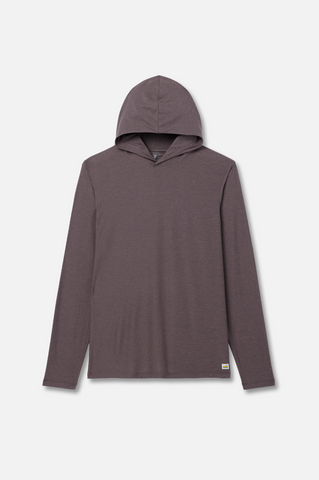 Vuori Strato Tech Hoodie Tee Men Huckleberry Heather