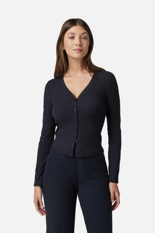 Vuori  L/S Pose Mini Cardigan Black