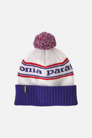 Patagonia Powder Town Beanie Park Stripe Viking Blue