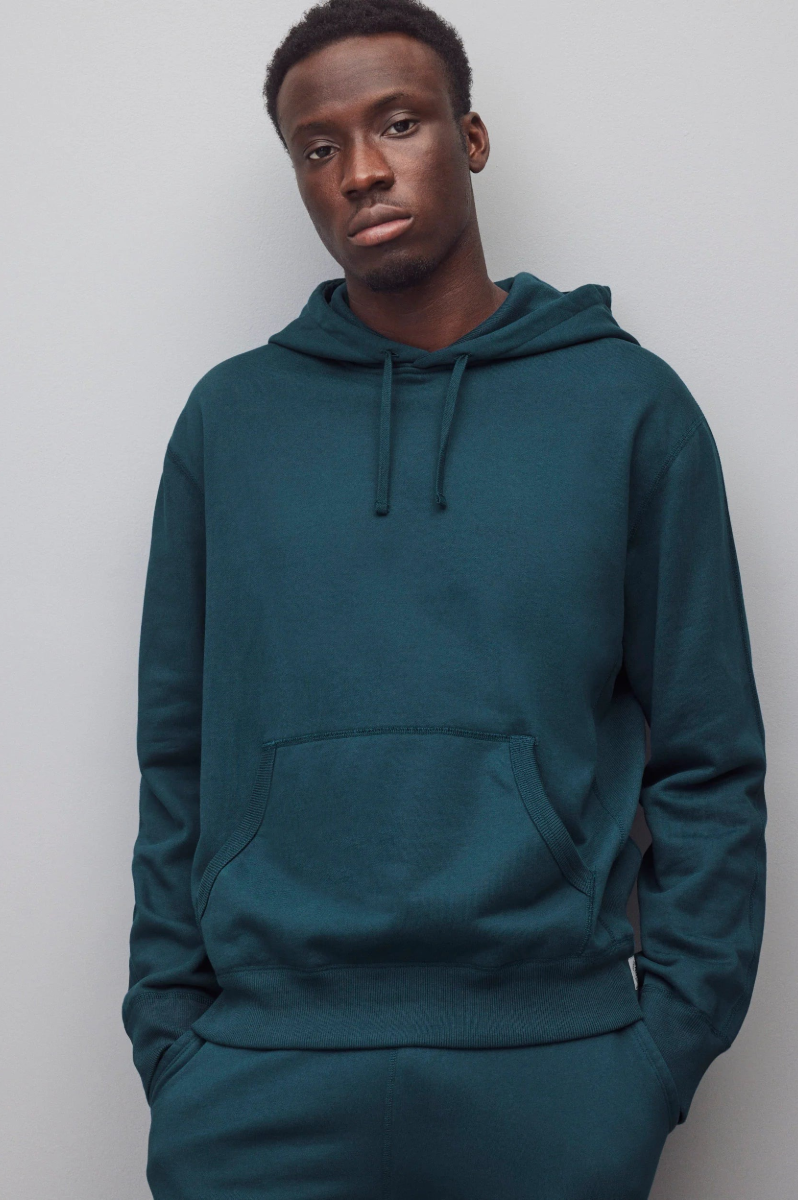 Reigning Champ Midweight Terry Relaxed Hoodie Men Atlantic