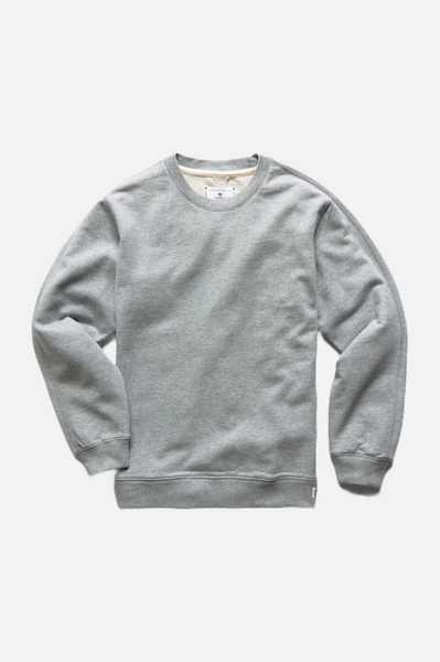 Reigning Champ Midweight Terry Classic Crewneck Men Heather Grey