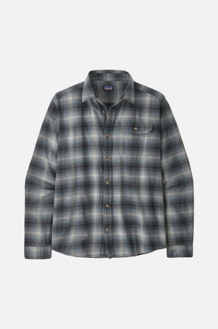 Patagonia Fjord Cotton in Conversion Flannel Lightweight Shirt L/S Men Avant Nouveau Green