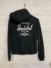 Herschel Full Zip Hoodie Women Black White