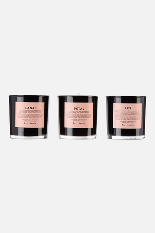 Boy Smells Candle 3 Pack Les, Petal and Lanai