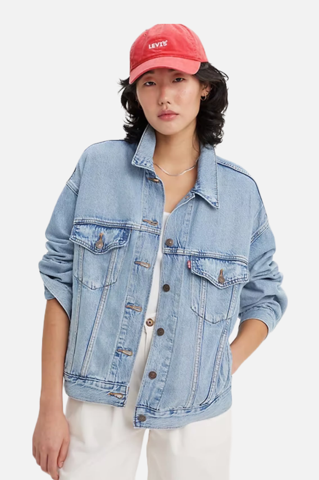 Levi's indigo trucker jacket sales