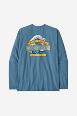 Patagonia Great Waves L/S Responsibili-Tee Men Shore Blue