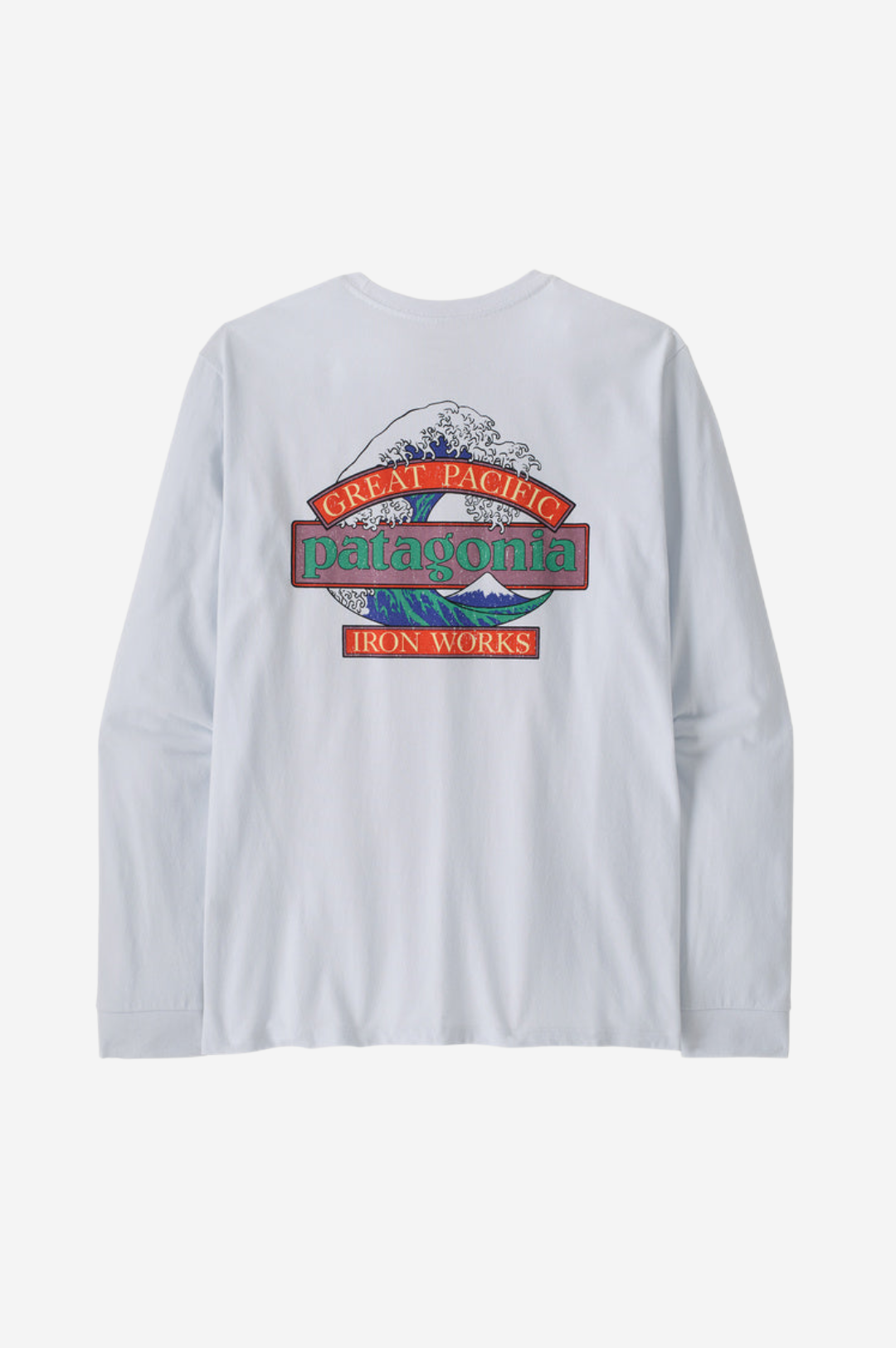 Patagonia Great Waves L/S Responsibili-Tee Men White