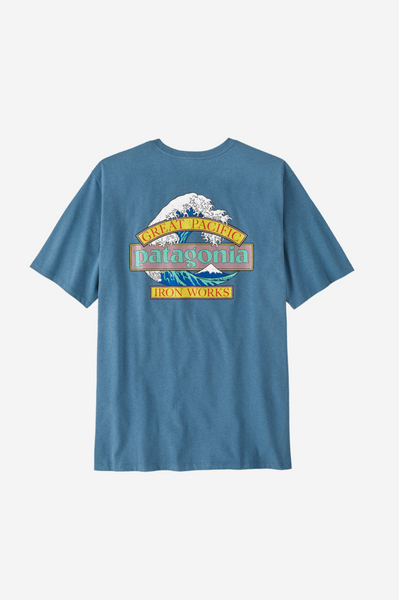 Patagonia Great Waves Responsibili-Tee Men Shore Blue