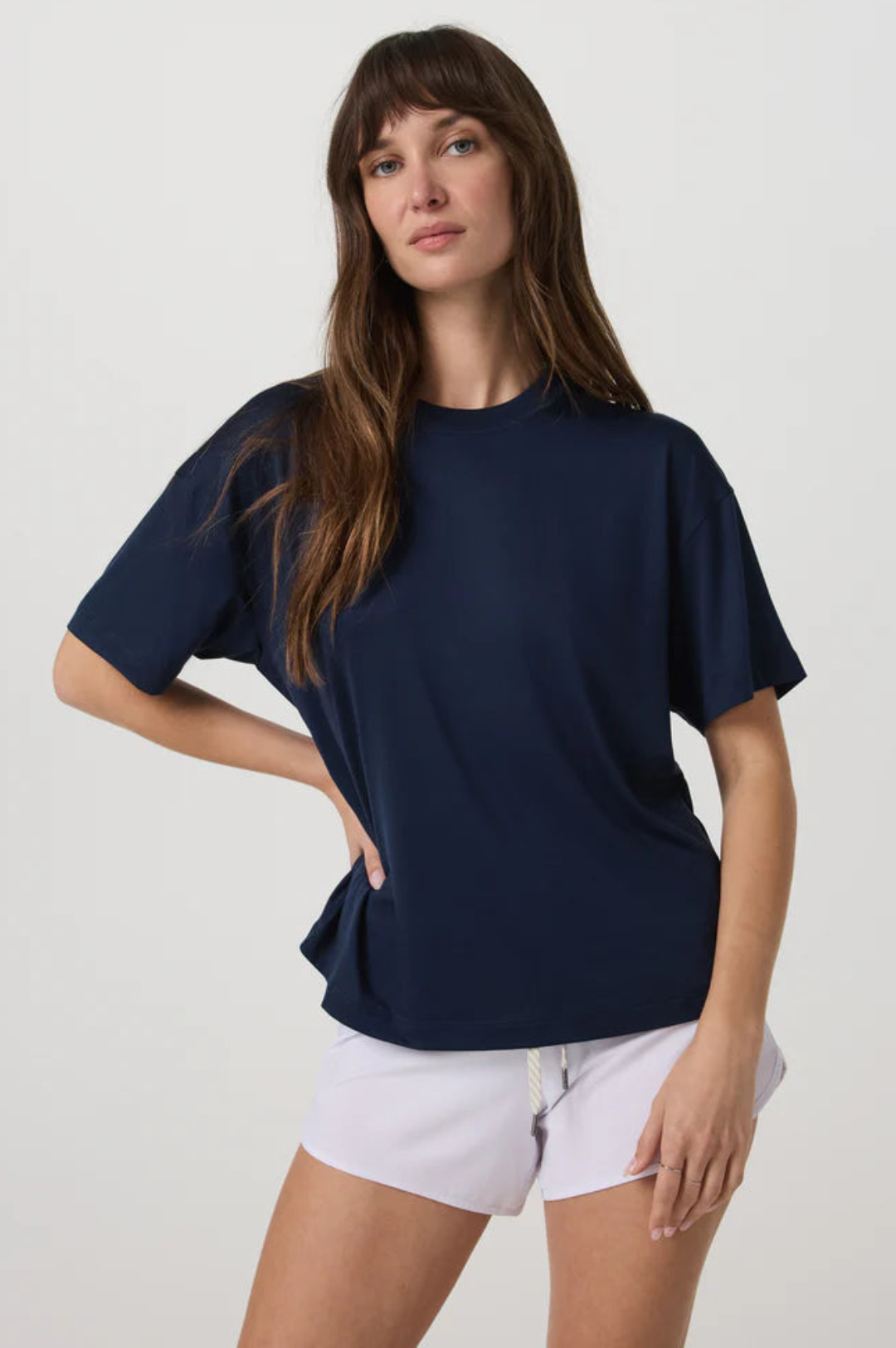 Vuori Energy Tee Long Women Blue Coast