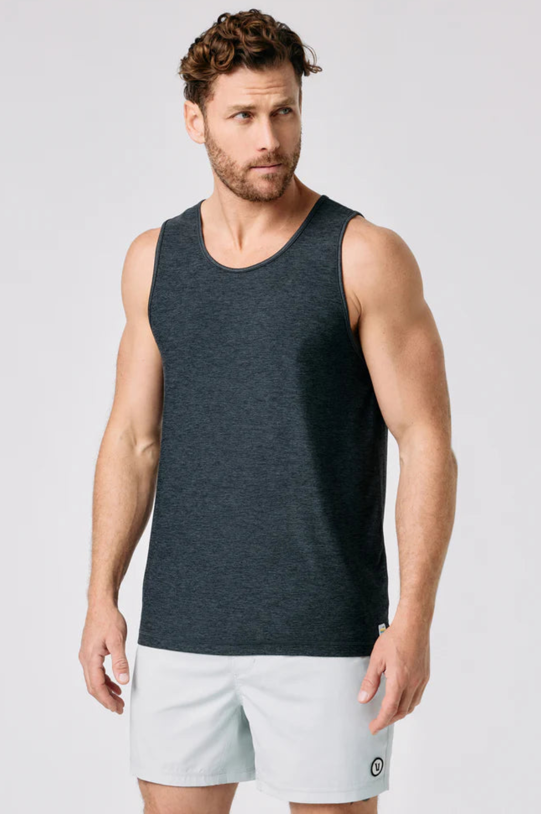 Vuori Strato Tech Tank Charcoal Heather