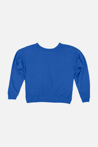 Jungmaven Crux Cropped Sweatshirt Women Galaxy Blue