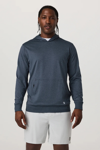 Vuori Sunday Hoodie 2.0 Men Azure Heather